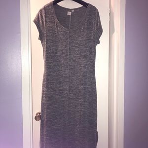 Long t shirt dresses.  One blue/ one grey